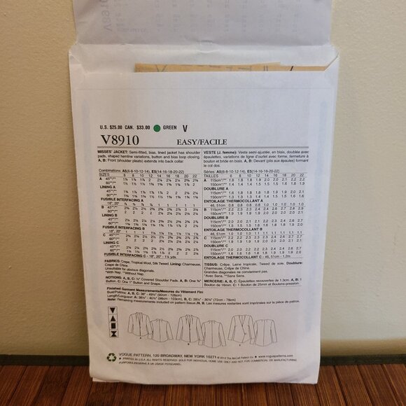 Three Vintage Vogue Patterns - Picture 9 of 10